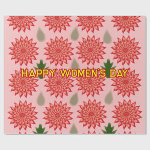 Papel de Regalo Día de la Mujer Flor de Primavera