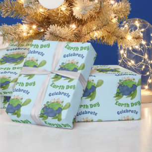 Papel De Regalo Día de la Tierra moderno y lindo Tortuga marina Te