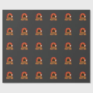 Papel De Regalo Día de las Brujas Fiesta Tiempo Fantasma Diseño de