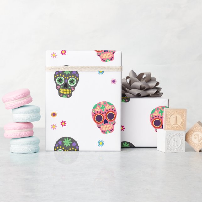 Papel De Regalo Día de las Cránulas Azucareras Muertas (Baby Shower)