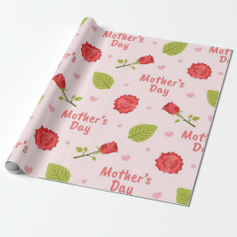 Papel De Regalo Día de las Madres con Rosas