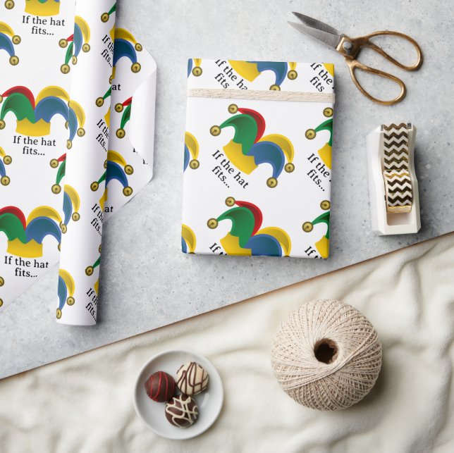 Papel De Regalo Día de los Inocentes del Gorra de Jester (Artesanía)