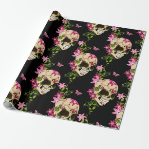 Papel De Regalo Dia De Los Muertos (Calavera de azúcar)