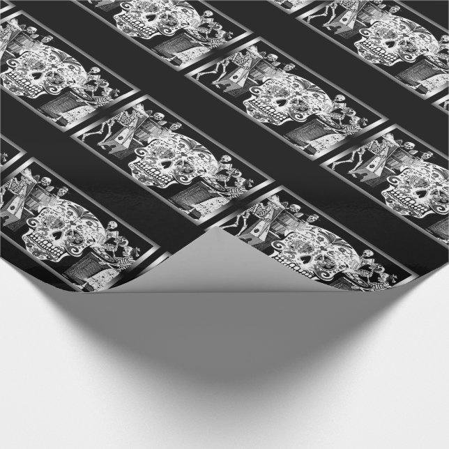 Papel De Regalo Día de Muertos/Día de los Muertos (Esquina)