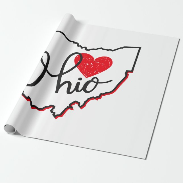 Papel De Regalo Día de Ohio (Desenrollado)