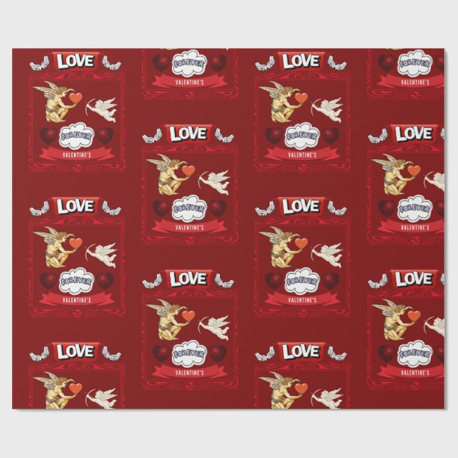 PAPEL DE REGALO DÍA DE SAN VALENTÍN (Superficie plana)