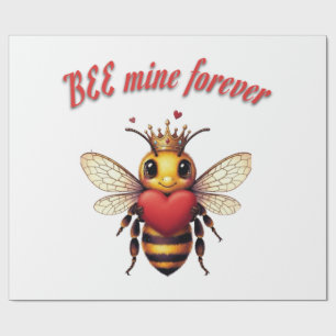 Papel De Regalo Día de San Valentín con chiste de abeja divertido