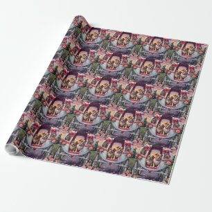 Papel De Regalo Día de San Valentín de Bulldog