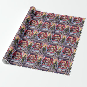 Papel De Regalo Día de San Valentín del perro Terrier Escocés
