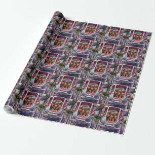Papel De Regalo Día de San Valentín del perro Weimaraner