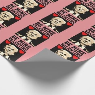 PAPEL DE REGALO DÍA DE SAN VALENTÍN DIVERTIDO DE DONALD TRUMP