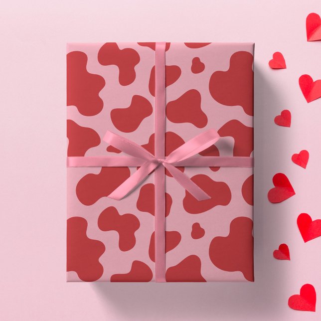 Papel De Regalo Día de San Valentín Occidental Estampado de Vaca V (Subido por el creador)