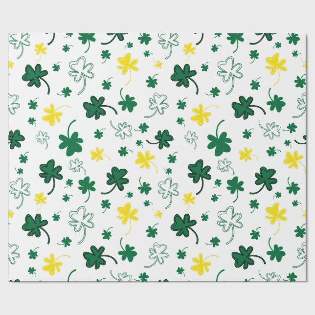 Papel De Regalo Día de Shamrock St. Patrick (Costura)
