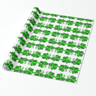 Papel De Regalo Día de St Patrick. Modelo del trébol