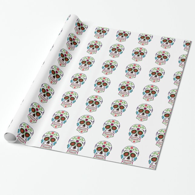 PAPEL DE REGALO DÍA DEL AZÚCAR MUERTO (Desenrollado)