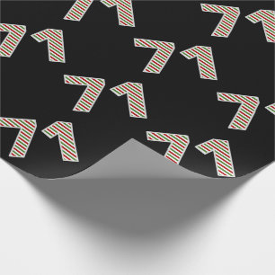 Papel De Regalo Día del Navidad: 71° evento rojo, blanco y verde