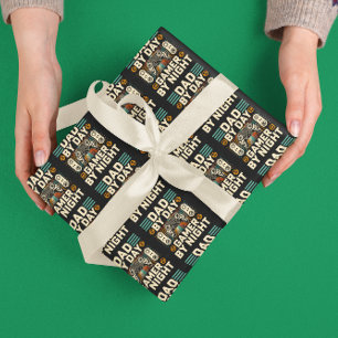 Papel De Regalo Día del padre de día Jugador de noche