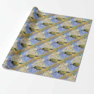 Papel De Regalo Día del Padre de Ingeniería de Aves Mecánicas Stea