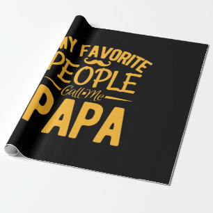 Papel De Regalo Día del Padre, mi gente favorita me llama papá