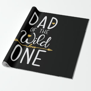 Papel De Regalo Día del Padre Papá del amor salvaje
