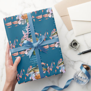 Papel De Regalo Día del Padre para el padre del amante de la pesca