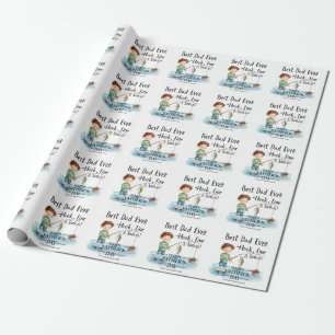 Papel De Regalo Día del Padre para el padre del amante de la pesca