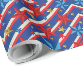 Papel De Regalo Día del Trabajo Patriótico