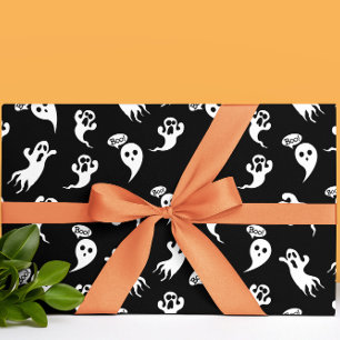 Papel De Regalo Día divertido de Halloween de fantasmas festivos