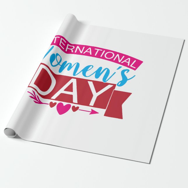 Papel De Regalo Día Internacional de la Mujer (Desenrollado)