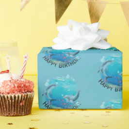 Papel De Regalo Día Mundial de los Delfines