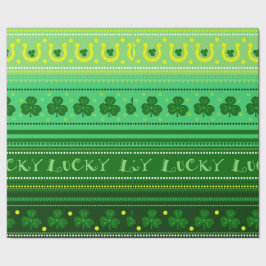 Papel De Regalo Día verde del St. Patricks del trébol el |