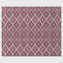 Papel De Regalo Diamante Malva Polvoriento Escandinavo Moderno