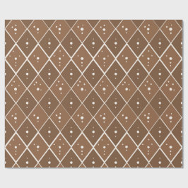 Papel De Regalo Diamante marrón taupe escandinavo moderno