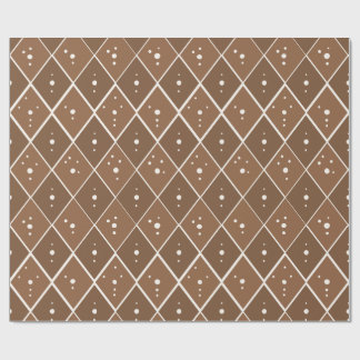 Papel De Regalo Diamante marrón taupe escandinavo moderno