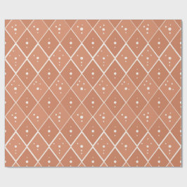 Papel De Regalo Diamante Minimalista Escandinavo Moderno Rosa Polv