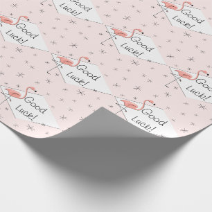 Papel de regalo diamante rosa flamenco Suerte