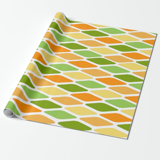 Papel De Regalo Diamantes agrandados (Desenrollado)