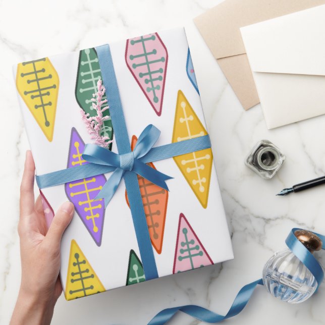 Papel De Regalo Diamantes atómicos (Regalar)