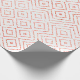 Papel De Regalo Diamantes color de rosa del purpurina del oro