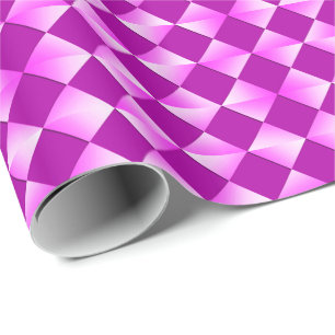 Papel De Regalo Diamantes satinados de mediados de siglo - violeta