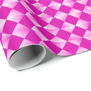Papel De Regalo Diamantes satinados de mediados del siglo - orquíd