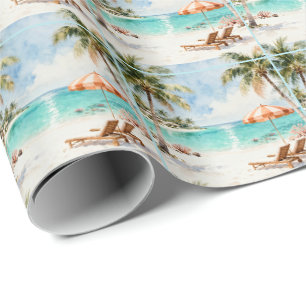 Papel De Regalo Días de Verano Resort Tropical