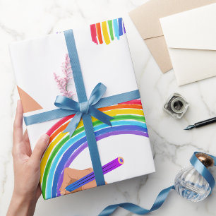 Papel De Regalo Dibujando un arco iris