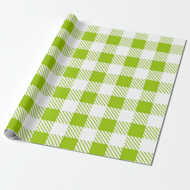Papel De Regalo Dibujo a cuadros (Desenrollado)