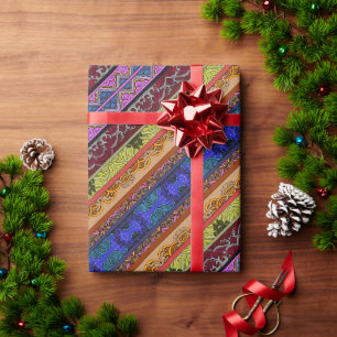 Papel De Regalo Dibujo a mano colorido lindo