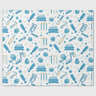 Papel De Regalo Dibujo a mano de críquet Doodle Patrón continuo di