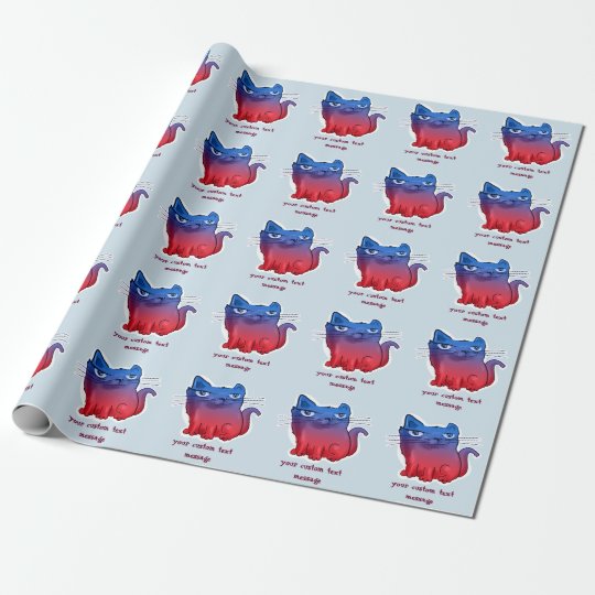Papel De Regalo dibujo animado que se sienta y sonriente del