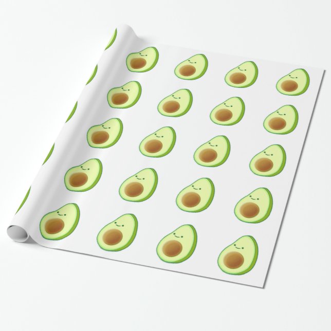 Papel De Regalo Dibujo de aguacate cutáneo (Desenrollado)