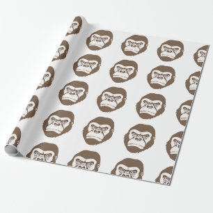 Papel De Regalo Dibujo de dibujos animados de gorila