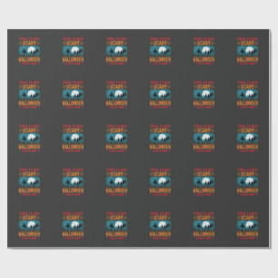 Papel De Regalo Dibujo de Luna de Cementerio de Disfraz Divertido